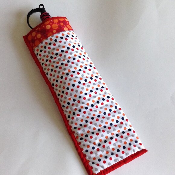 1 Clinique Kapitza Makeup Cosmetic Travel Bag Headband W Bow Curling Iron Holder - Picture 8 of 10